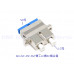 AD-2LF-2SF-SM 雙工LC轉SC金屬耦合器 LC/UPC母頭-SC/UPC母頭 混合雙工單多模金屬光纖適配器/耦合器 全法蘭 LC-SC雙芯金屬光纖適配器